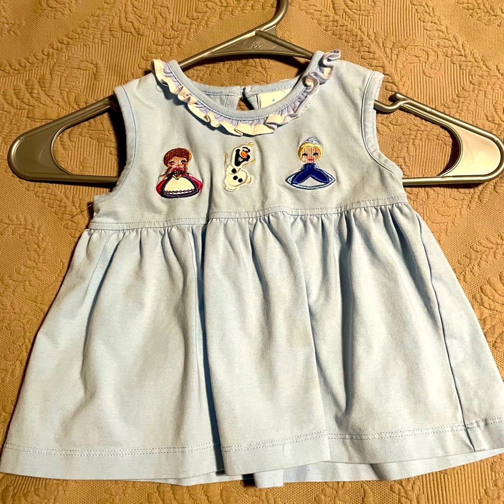 Stitchy Fish: Embroidered Dress Featuring “Frozen”